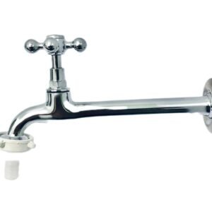 Torneira de Cozinha 1158 Reta 18cm C/Bico União C-33 Metal