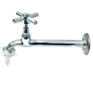 Torneira de Cozinha 1158 Reta 18cm C/Bico União C-31 Metal