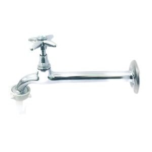 Torneira de Cozinha 1158 Reta 18cm C/Bico União C-23 Metal