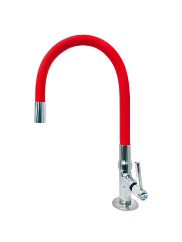 Torneira Color Vermelha 1195 3/4 Mesa Flexível C-34 Metal