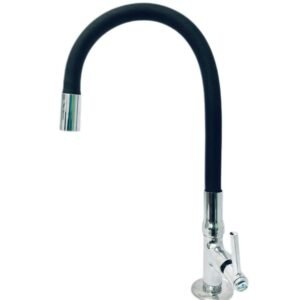 Torneira Color Preta 1195 3/4 Mesa Flexível C-34 Metal
