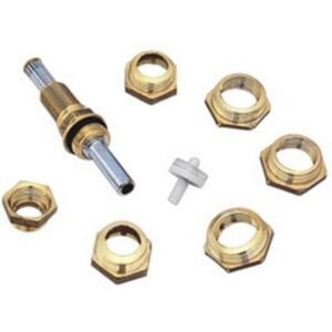 KIT SALVA REGISTRO SIMPLES C/HASTE CROMADA  * ACOMPANHA 6 PORCAS M18,M19,M20,M21,M22,M23,M24