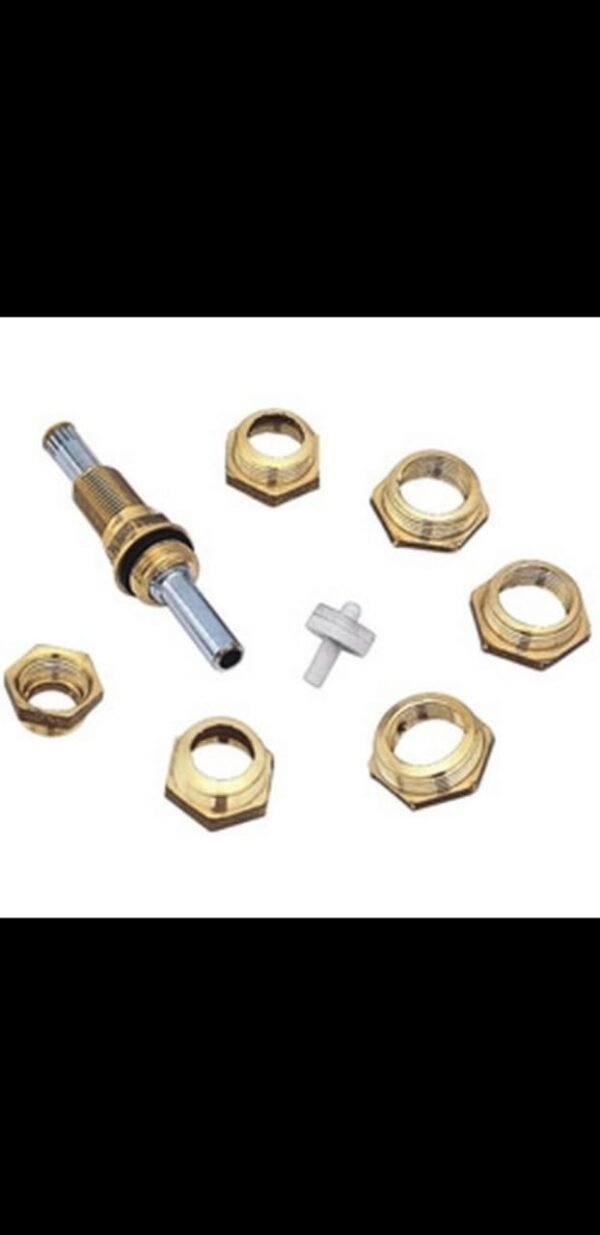 KIT SALVA REGISTRO SIMPLES C/HASTE CROMADA  * ACOMPANHA 6 PORCAS M18,M19,M20,M21,M22,M23,M24